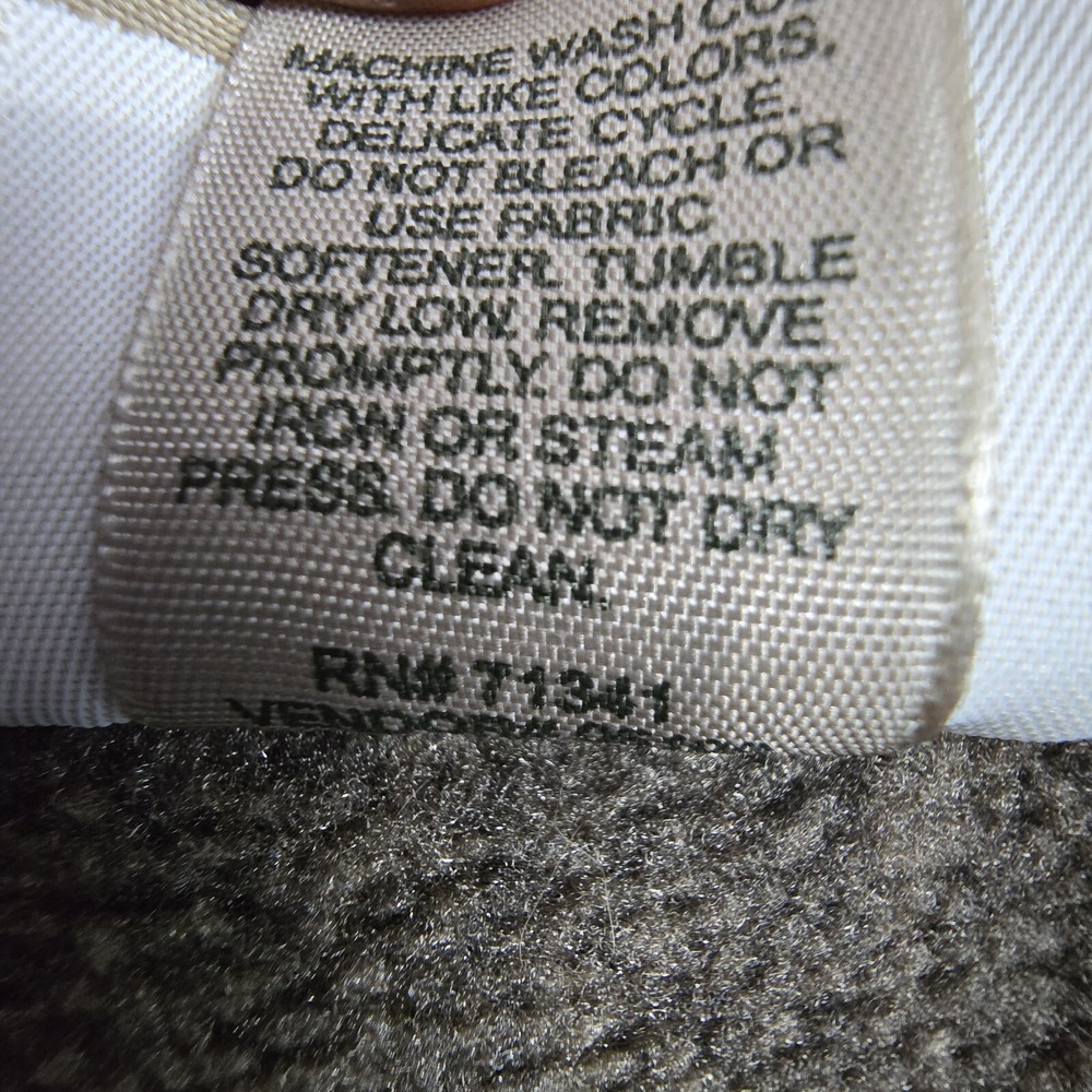LL Bean Sweater Fleece Full Zip Mens Large Brown‎ Heavy Weight - Picture 9 of 13